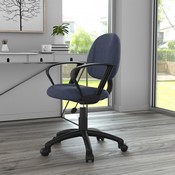 Boss Blue Deluxe Posture Chair W/ Loop Arms, B317-BE